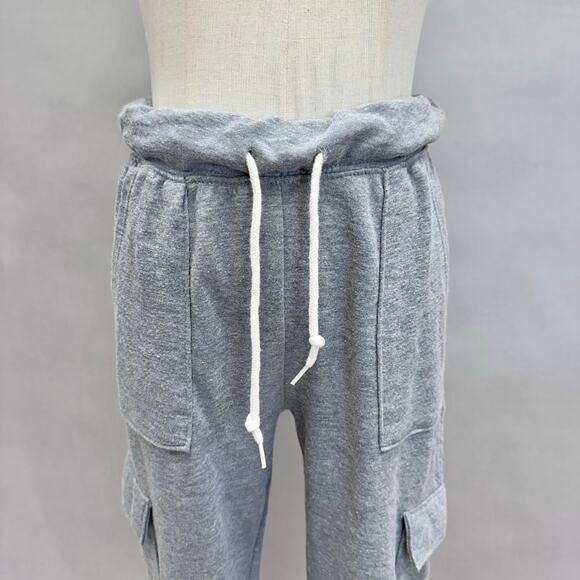 No Boundaries gray cargo jogger sweatpants Size XS Slim Leg High Rise - Picture 5 of 14